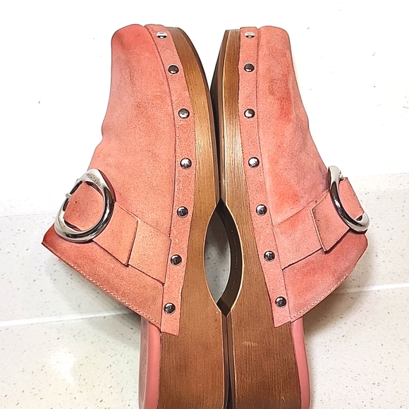 Vince Camuto Pink Suede Women's Mules Size 8 1/2 - Picture 8 of 12